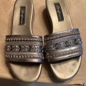 Brighton Embellished Slides Size 7
